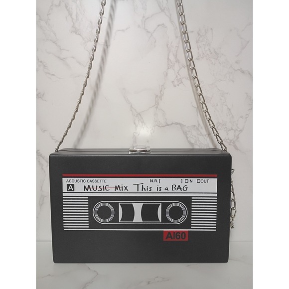 Handbags - 80s-Inspired Cassette Tape Crossbody Bag - NWOT